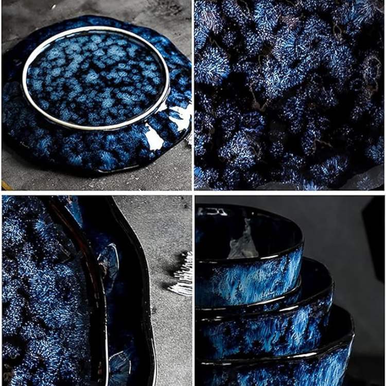 StellarBlue 10 - Piece Dinner Set - Dinner Set - Wild Eye Vision