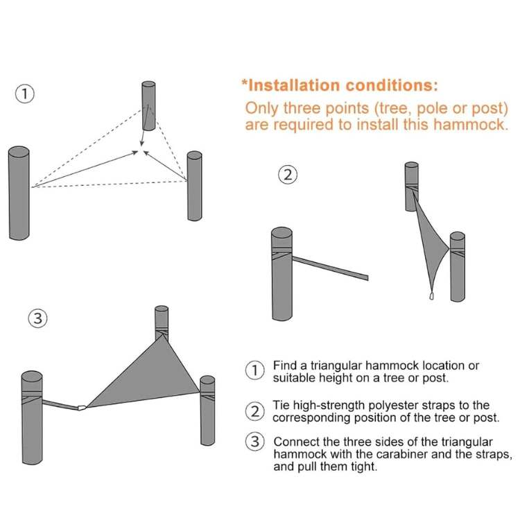 Triangle Mesh Camping Hammock - Camping Hammock - Wild Eye Vision