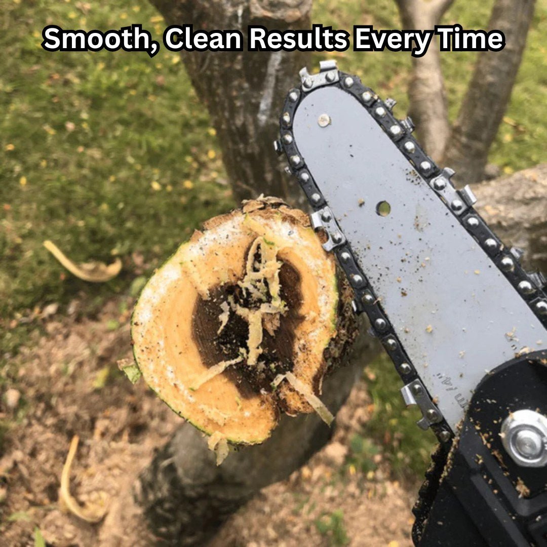 TrimPro – 4" Cordless Mini Electric Chainsaw for Gardening & Yard Work - Cordless Chainsaw - Wild Eye Vision