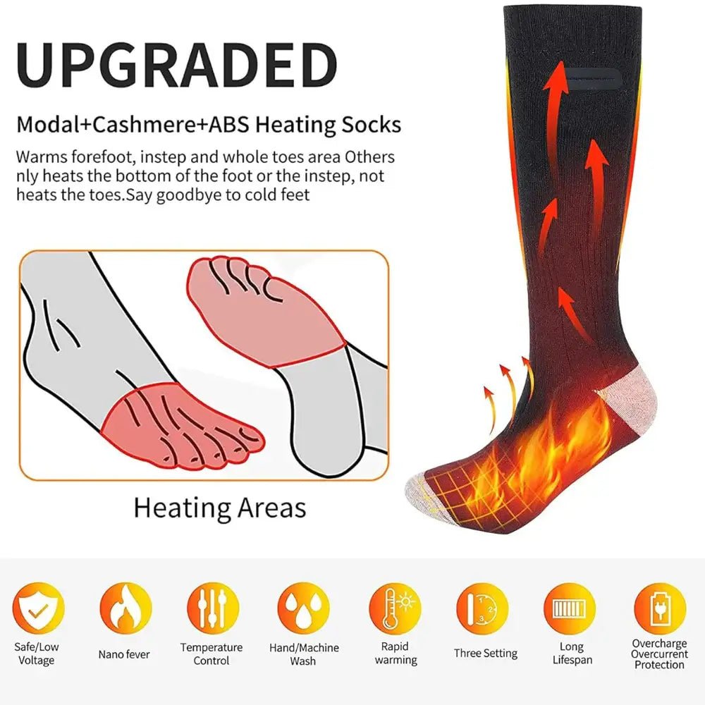 Unisex Rechargeable Heated Socks - Heated Socks - Wild Eye Vision