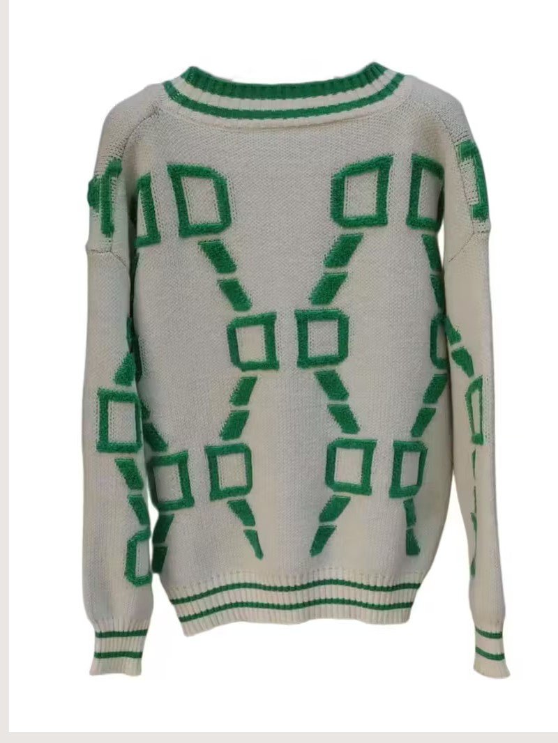 V - Neck Color Block Knit Cardigan - Women Knit Cardigan - Wild Eye Vision