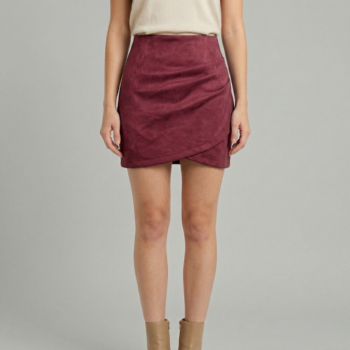 Velvet Wrap Mini Skirt - Skirt - Wild Eye Vision