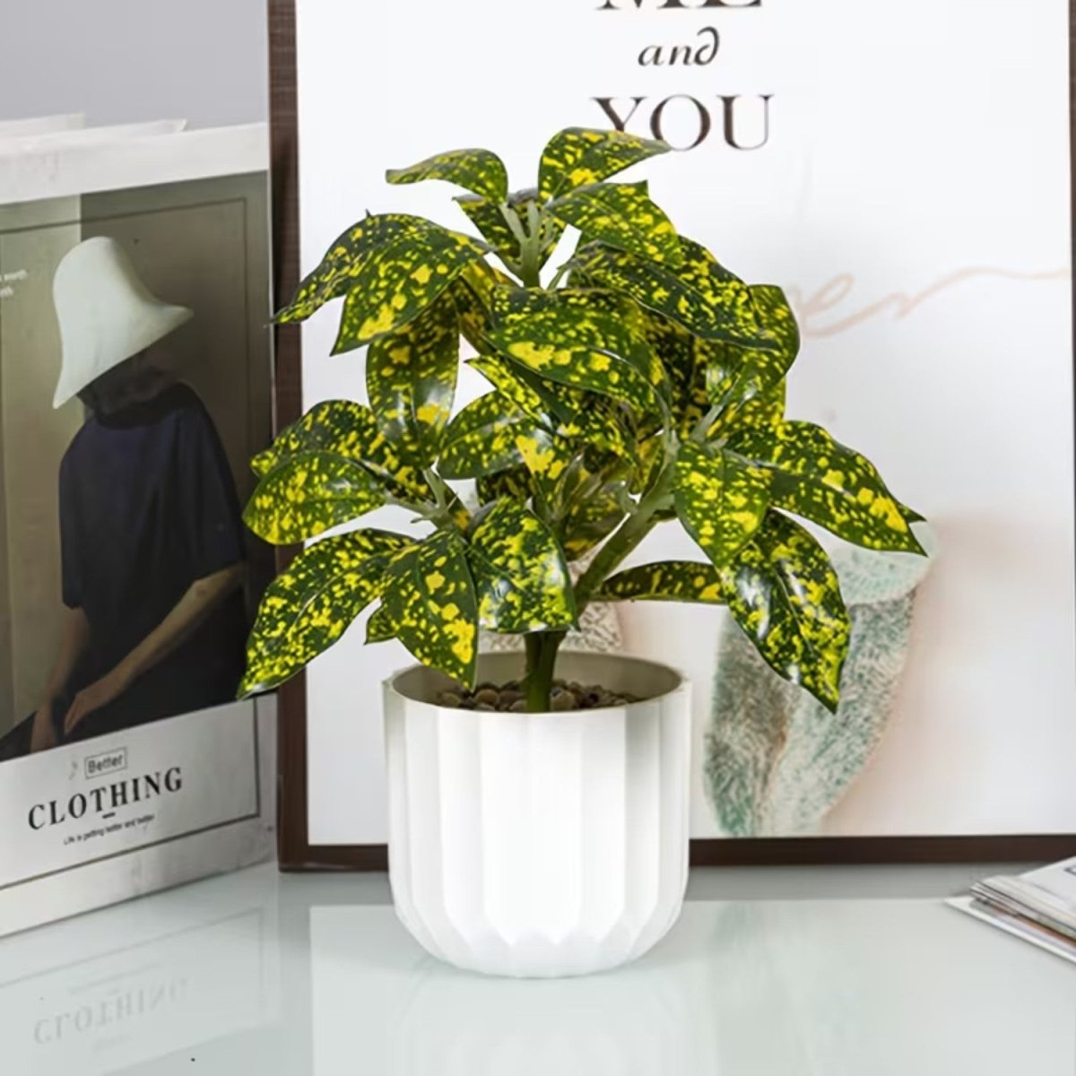 Vertical Striped Pot for Indoor Plants - Flowerpot - Wild Eye Vision