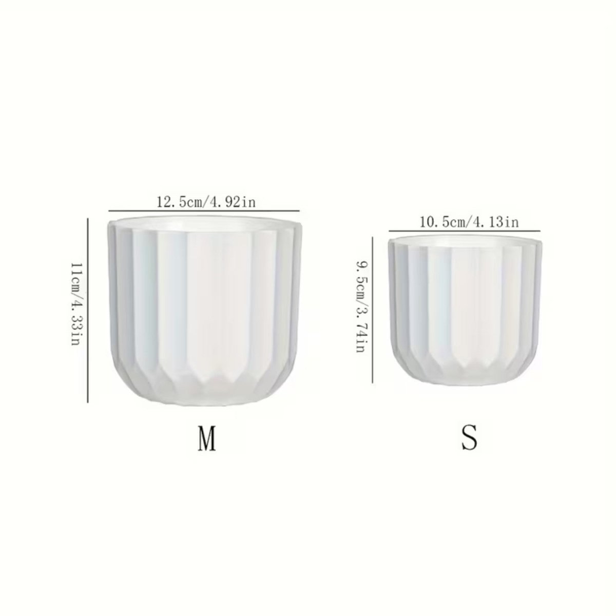 Vertical Striped Pot for Indoor Plants - Flowerpot - Wild Eye Vision