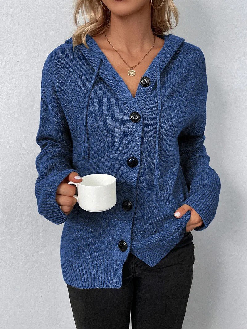 Women's Button Front Knit Cardigan - Women Knit Cardigan - Wild Eye Vision