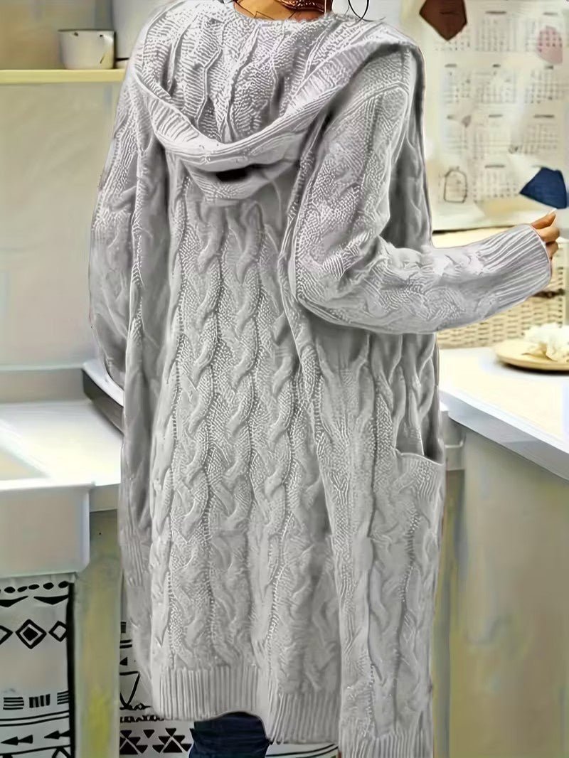 Women's Hooded Knit Cardigan - Women Knit Cardigan - Wild Eye Vision