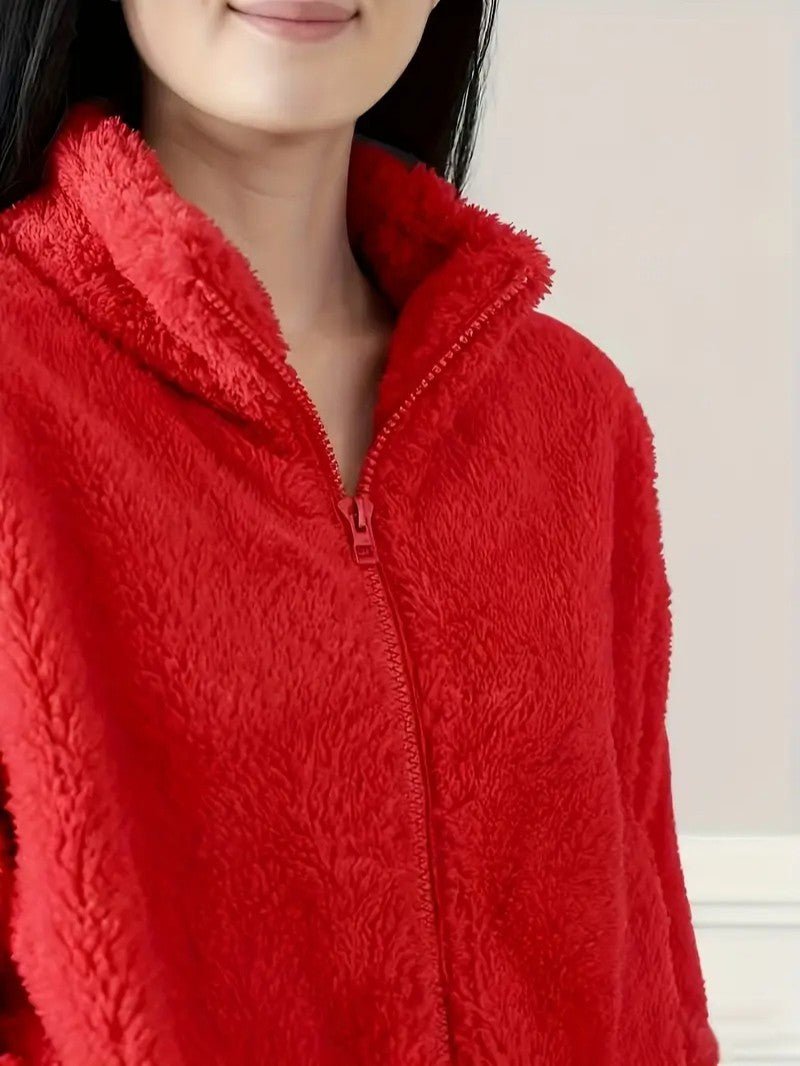 Women’s Light Fleece Winter Jacket - Women's Winter Jacket - Wild Eye Vision