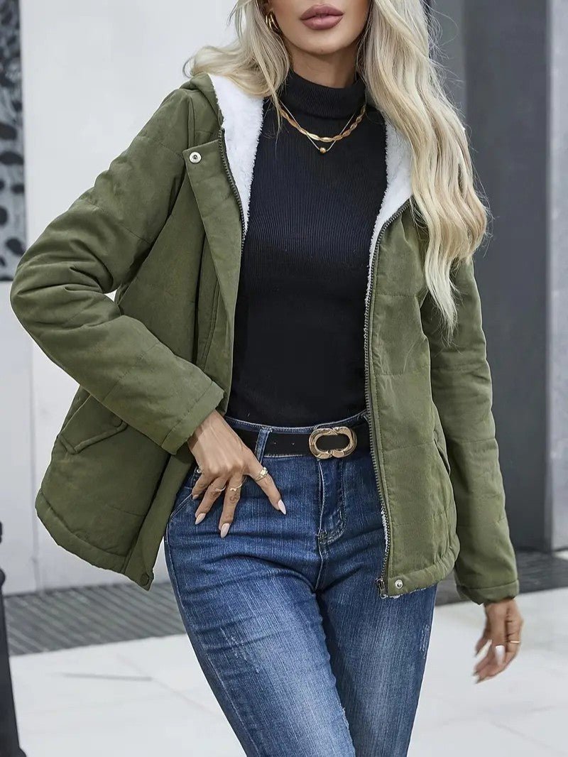 Women’s Lightweight Hooded Winter Jacket - Women's Winter Jacket - Wild Eye Vision