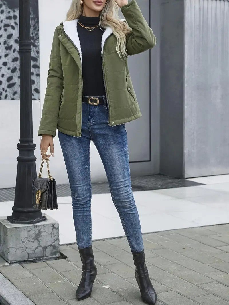 Women’s Lightweight Hooded Winter Jacket - Women's Winter Jacket - Wild Eye Vision