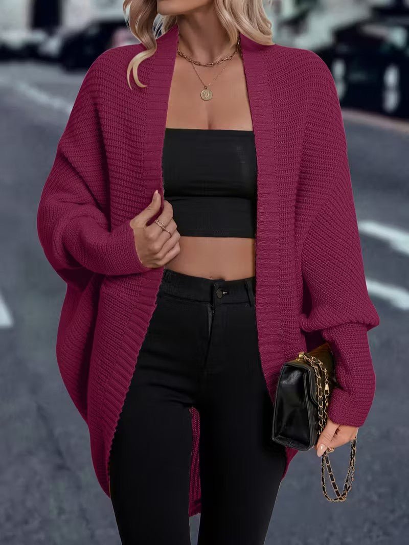 Women’s Long Open Front Cardigan - Women Knit Cardigan - Wild Eye Vision