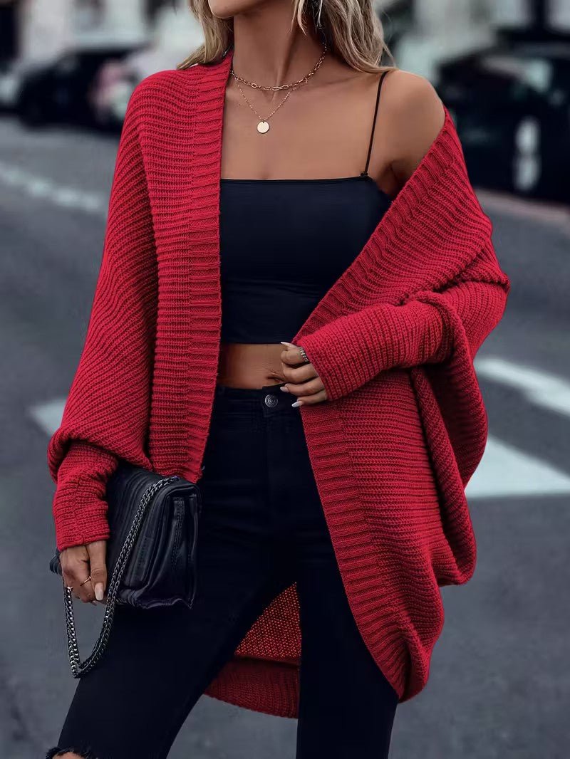 Women’s Long Open Front Cardigan - Women Knit Cardigan - Wild Eye Vision