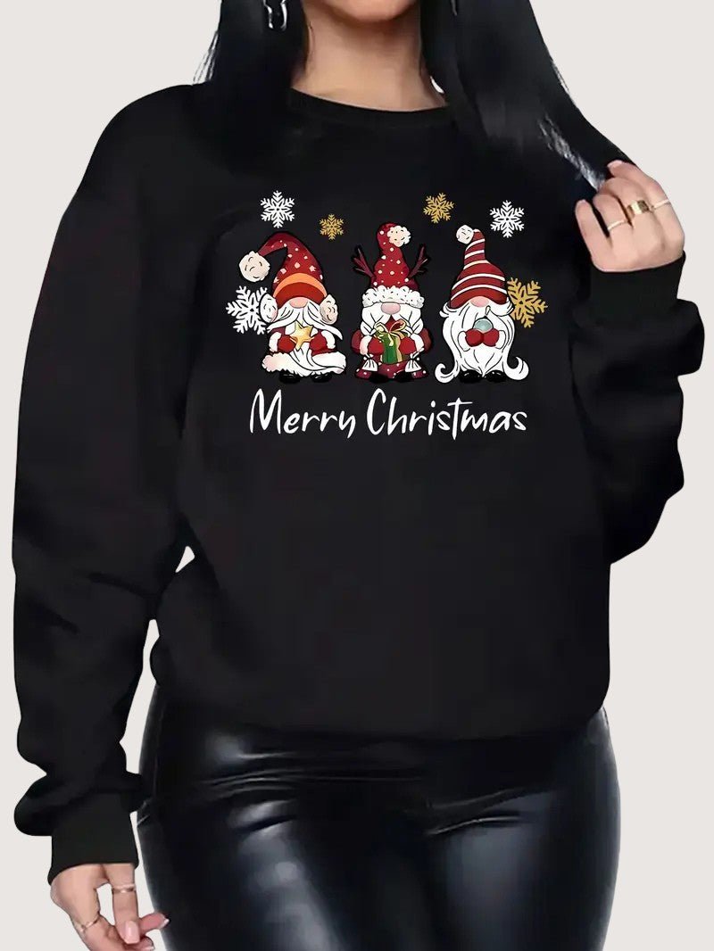 Women’s Merry Christmas Gnome Sweatshirt - Ladies Christmas Jumpers - Wild Eye Vision