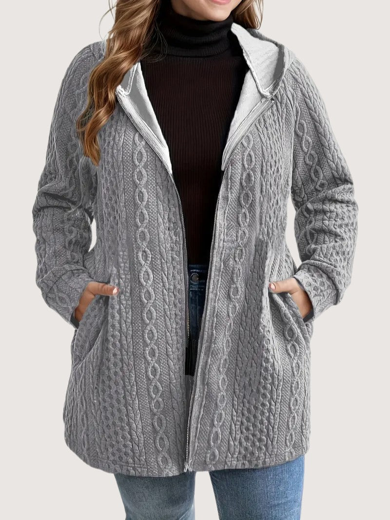 Women's Plus Size Casual Zip Coat - Women's Coat - Wild Eye Vision