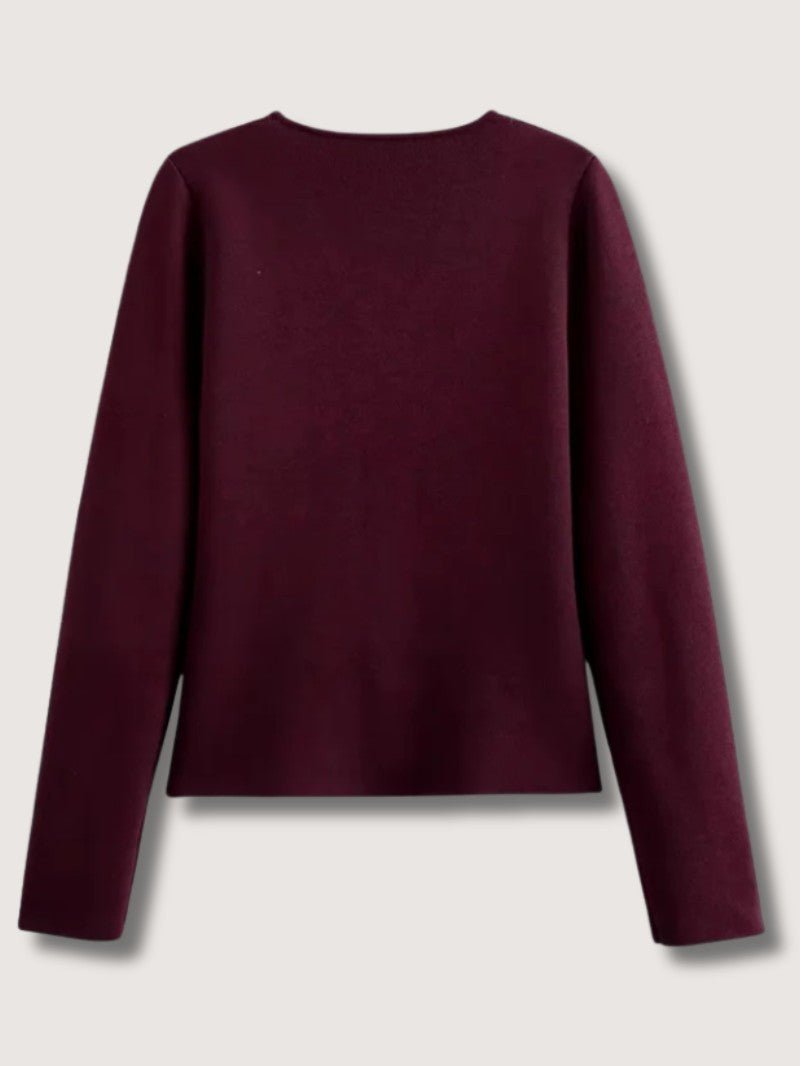 Women's V - Neck Gold Button Cardigan - Women Knit Cardigan - Wild Eye Vision