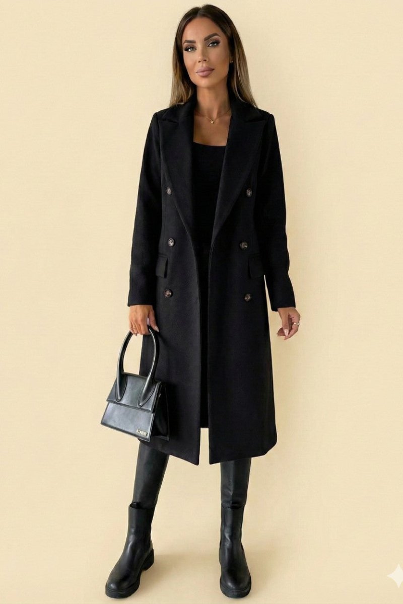 Women's Warm Wool Trench Coat - Trench Coat - Wild Eye Vision