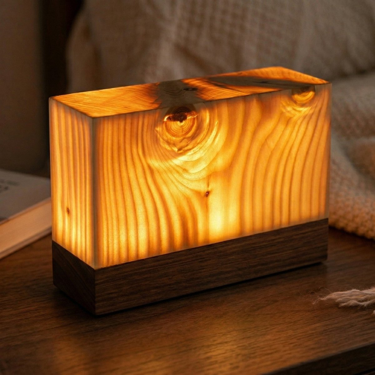 Wood Style LED Touch Table Lamp - Bedside Lamp - Wild Eye Vision