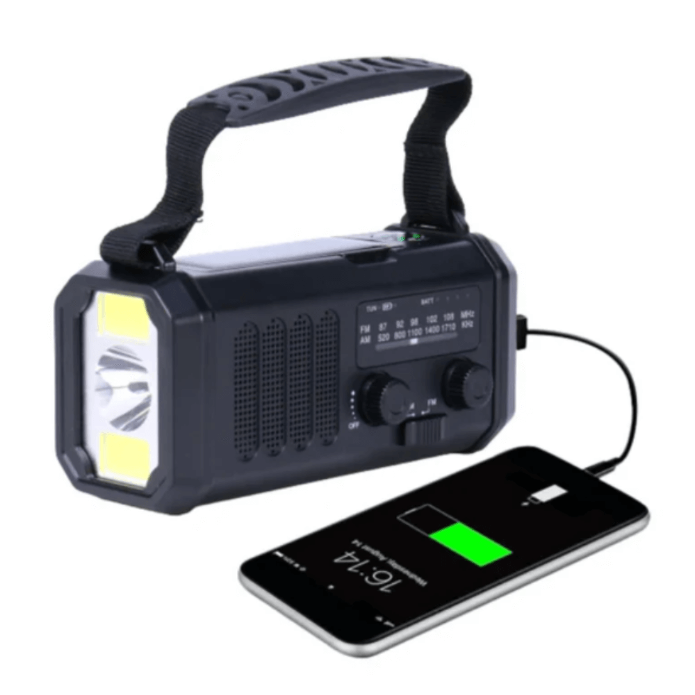 10,000 mAh Powerbank Wind - Up Radio - Wind - Up Radio - Wild Eye Vision