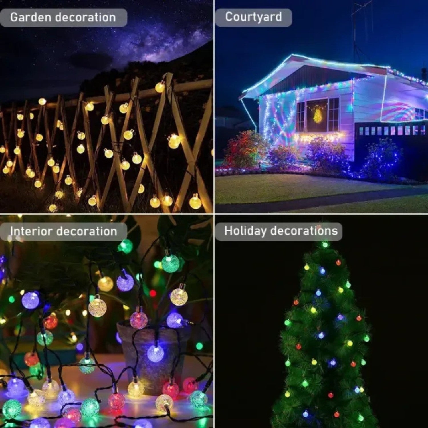 Solar Globe String Fairy Lights