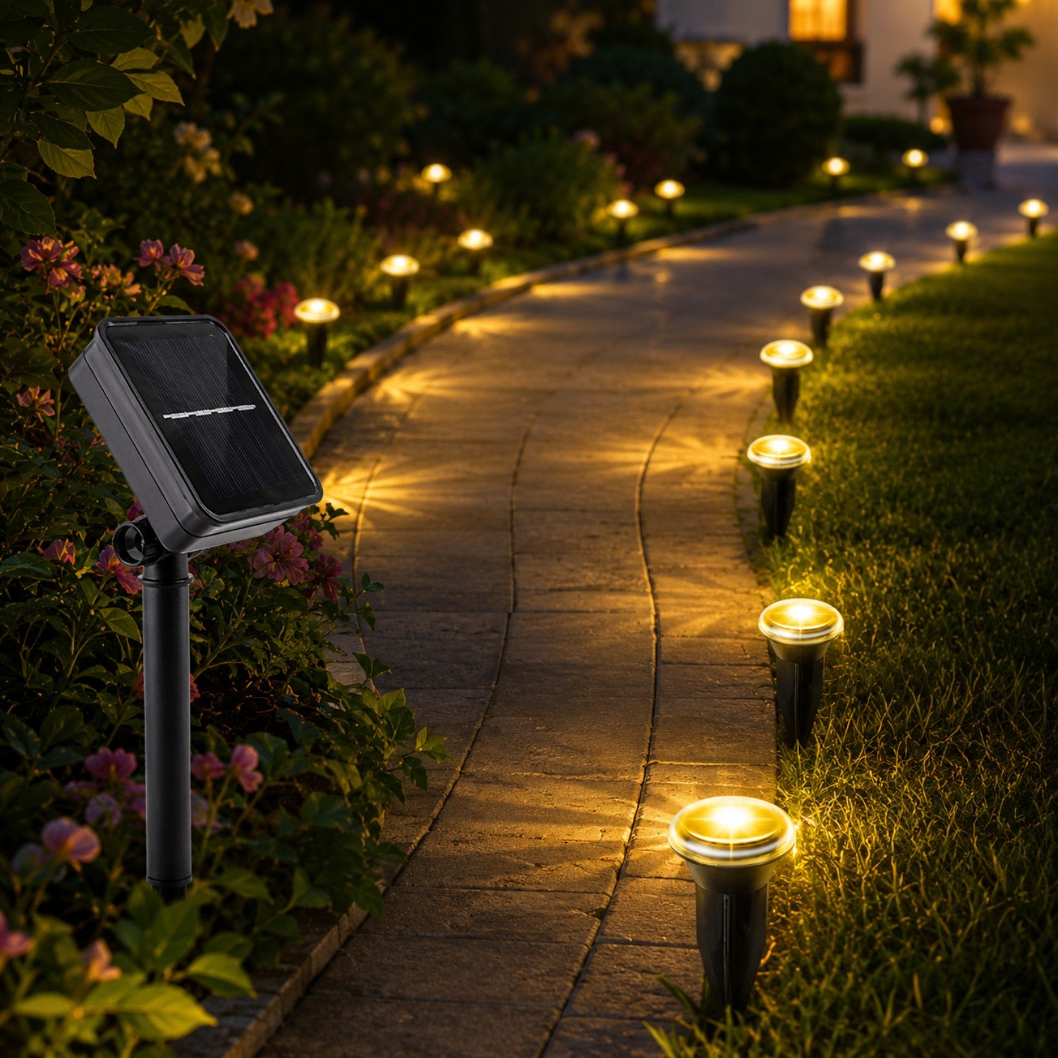 Solar LED Pathway Garden Lights