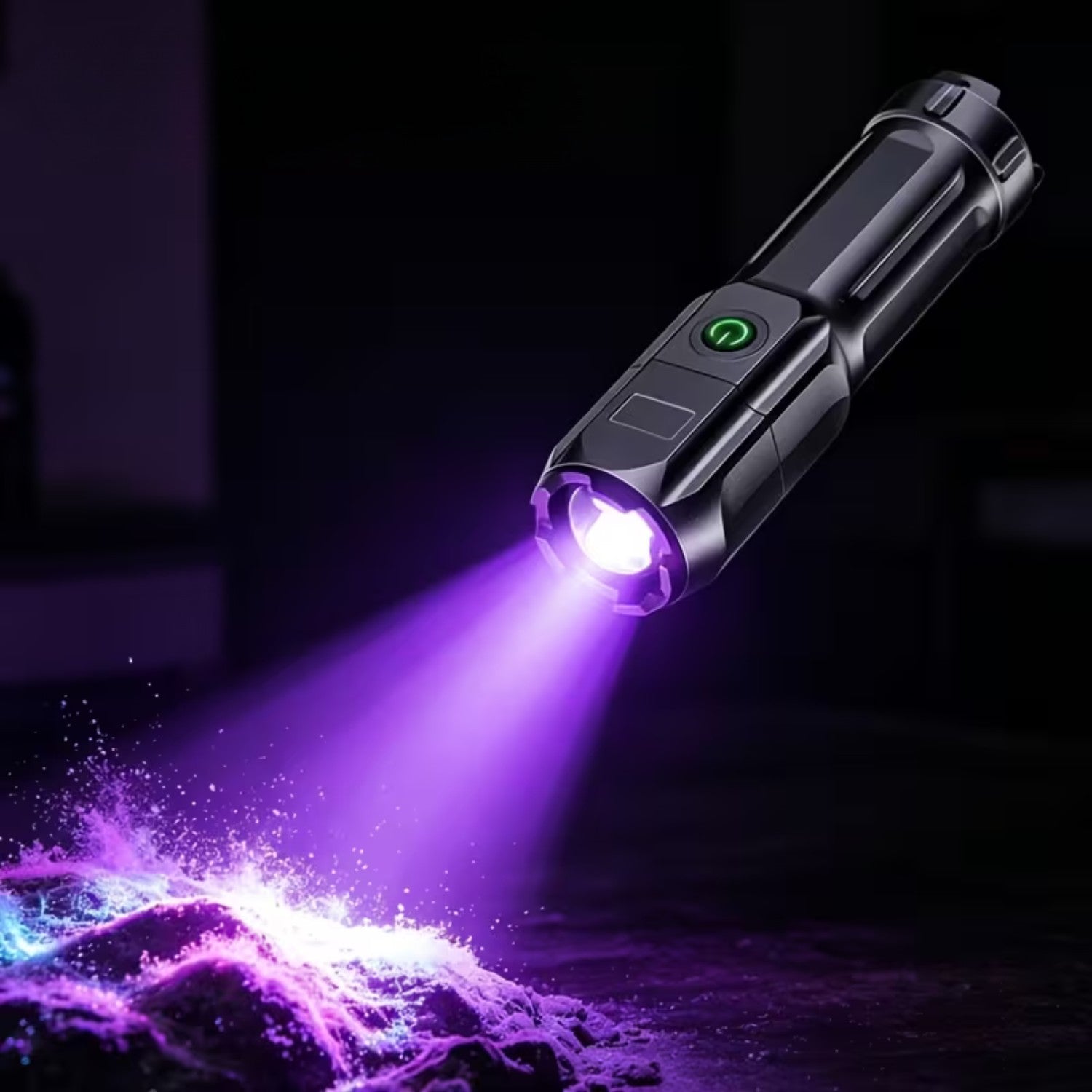 Rechargeable UV Zoom Flashlight