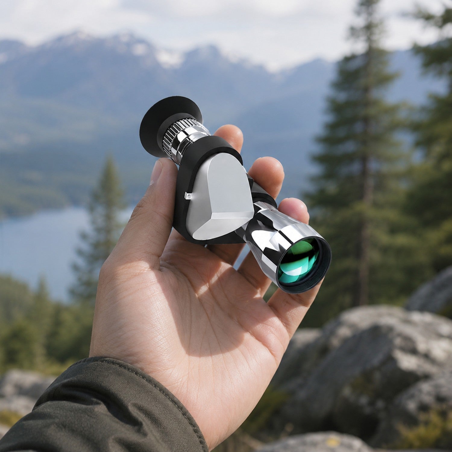 Compact Pocket Monocular Telescope