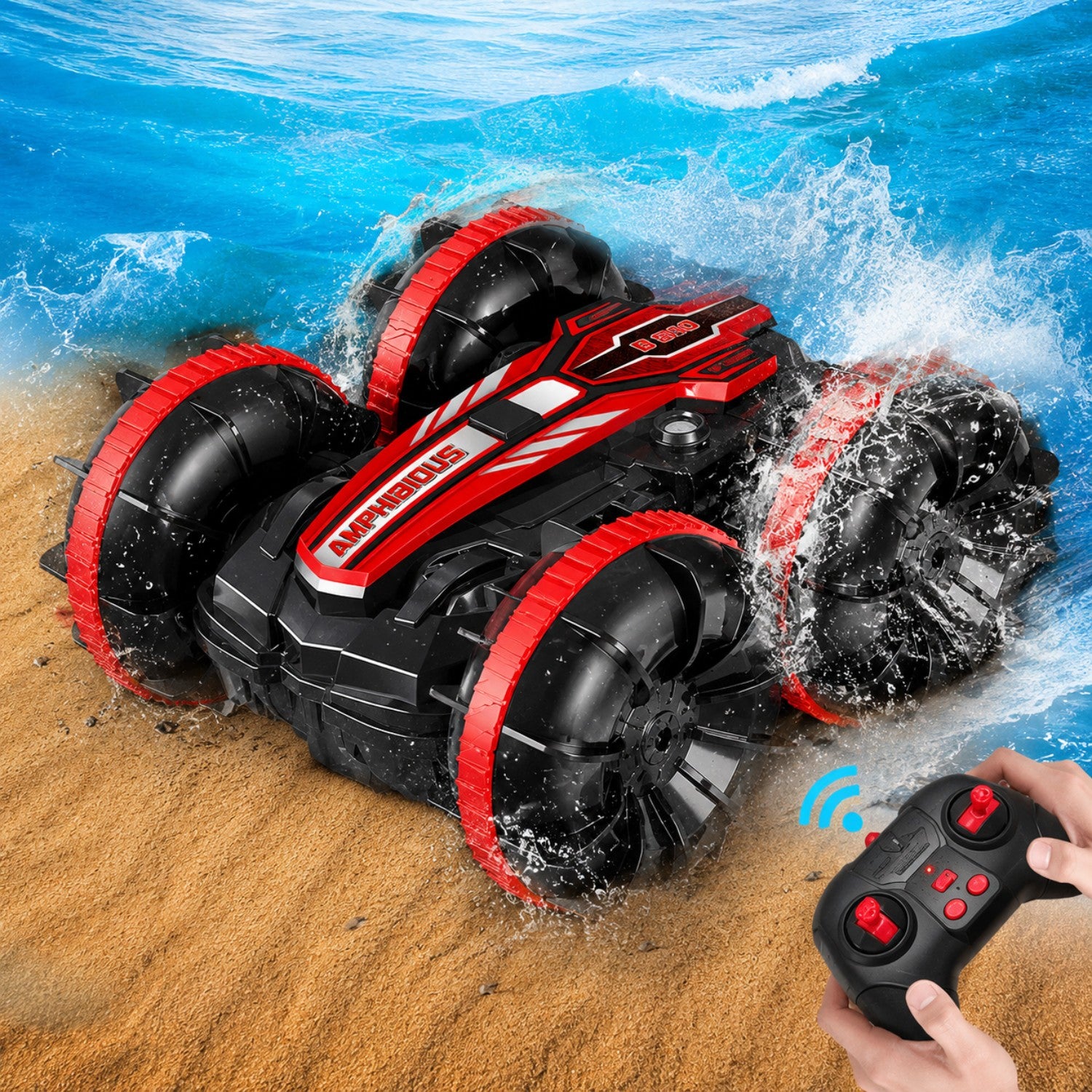 4WD Amphibious Remote Control Stunt Car