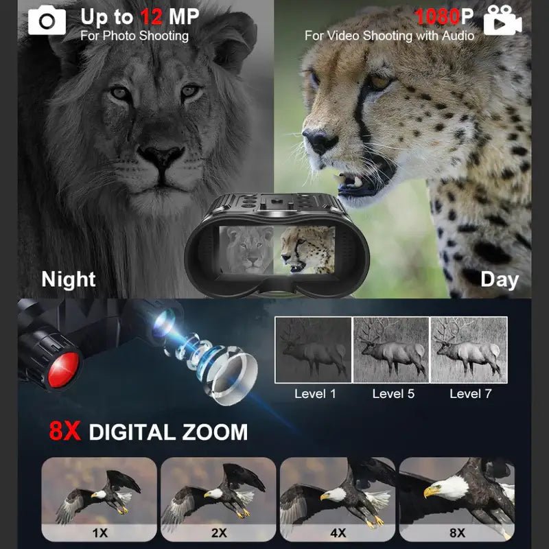 3D Night Vision IR Binoculars - Night Vision Binoculars - Wild Eye Vision