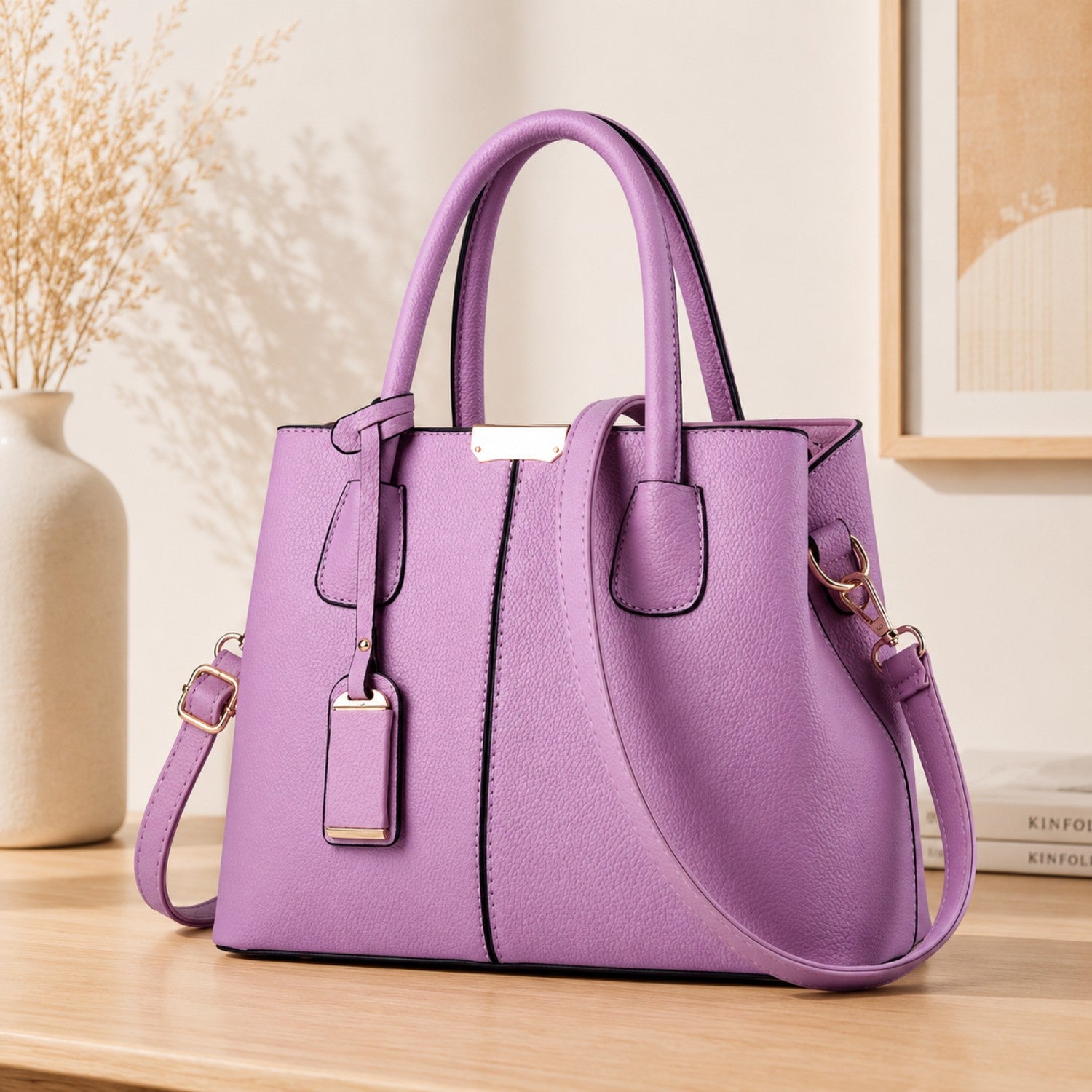 Elegant Large Capacity Tote Handbag