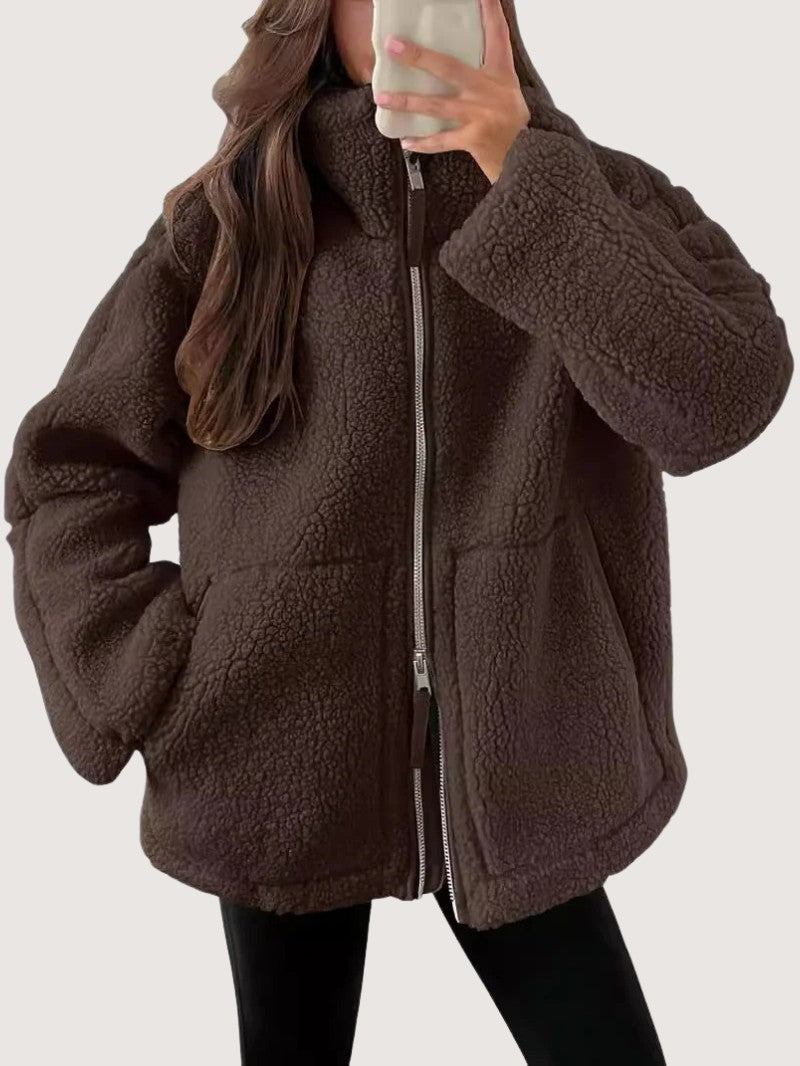 Cozy Zip-Up Fleece Winter Jacket