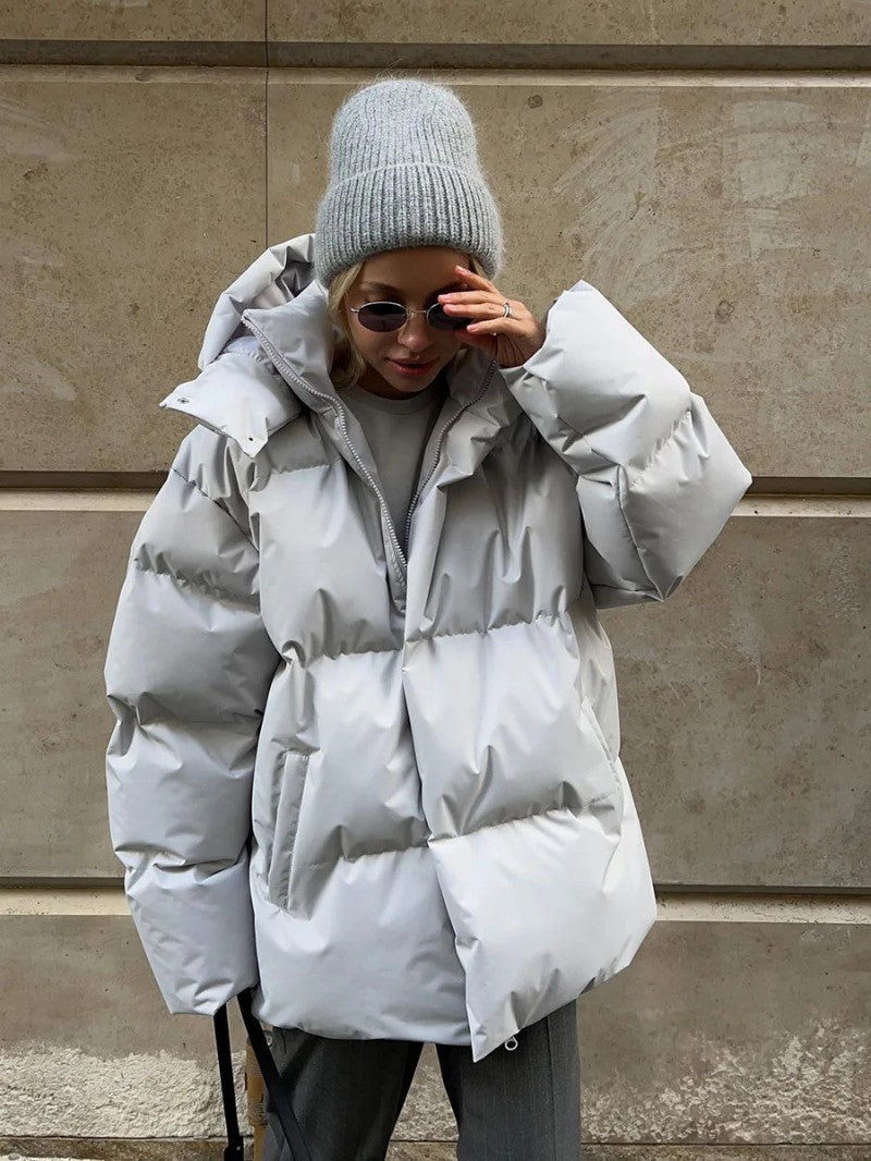 Women’s Oversized High-Neck Puffer Jacket