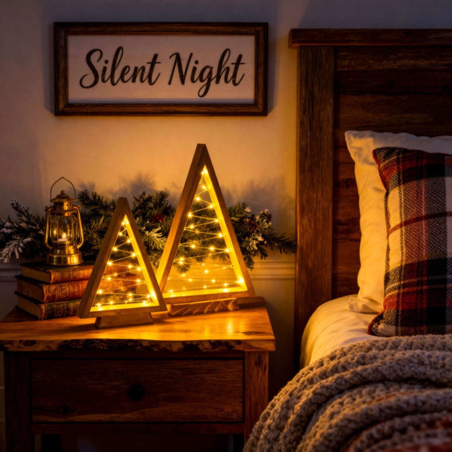 Timber Triangle Light Trees