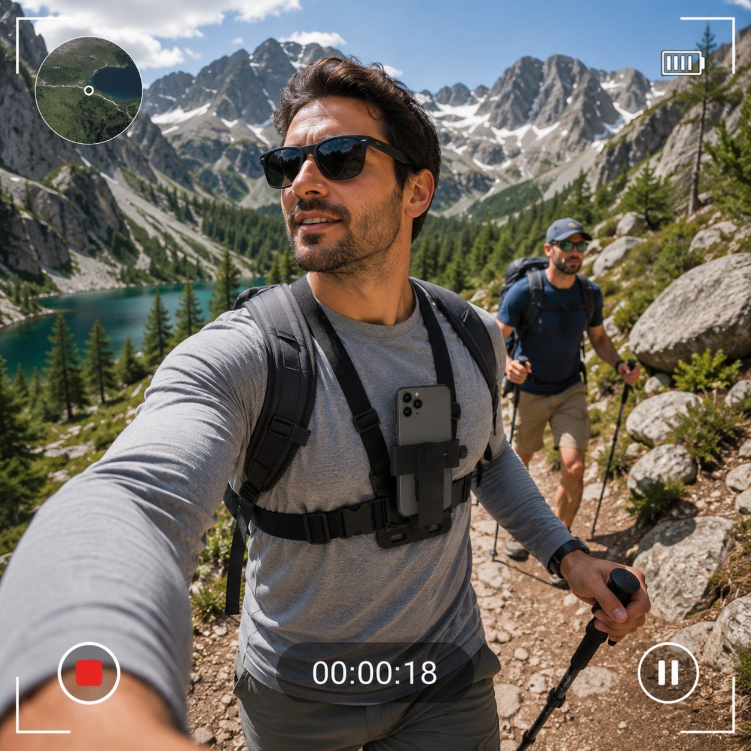 Adjustable Chest Phone Mount