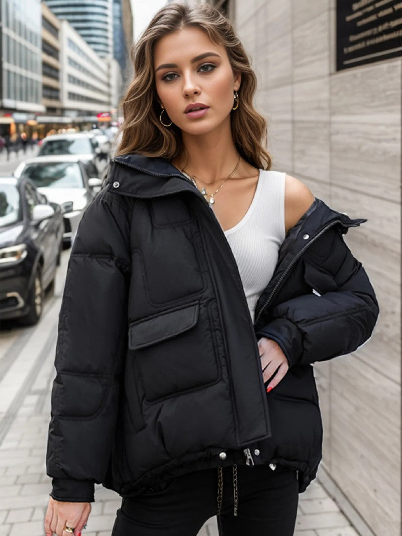 Oversized Hooded Puffer Winter Jacket