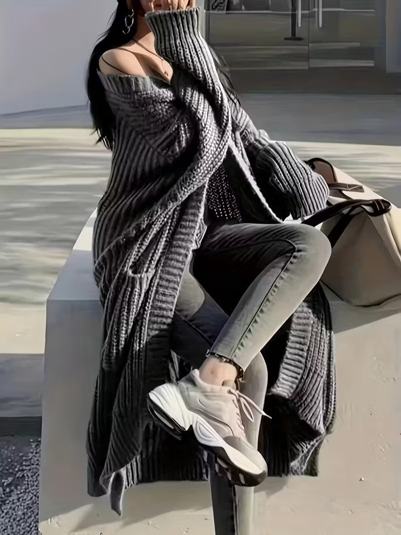 Women's Long Open Front Cardigan