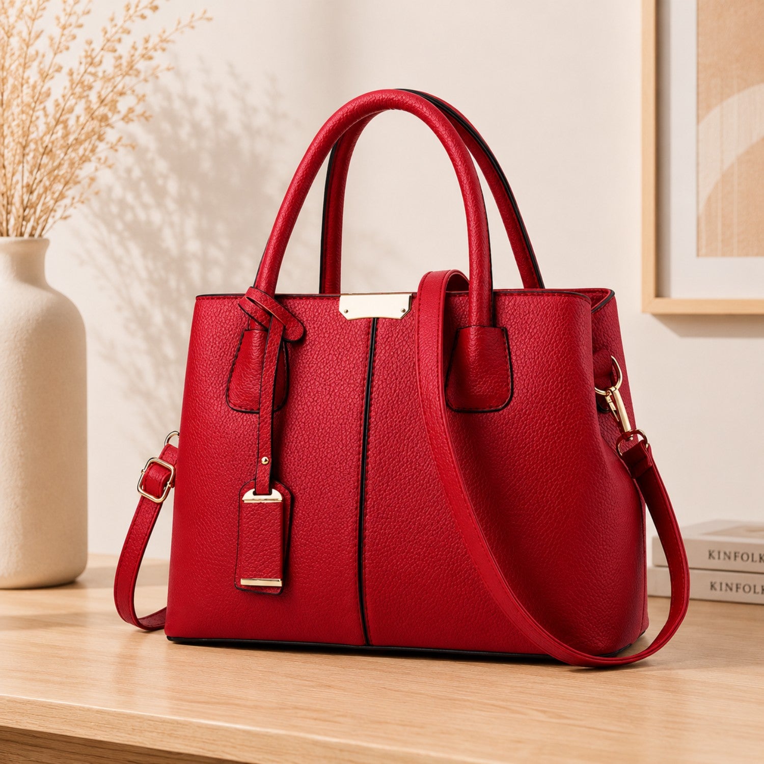 Elegant Large Capacity Tote Handbag