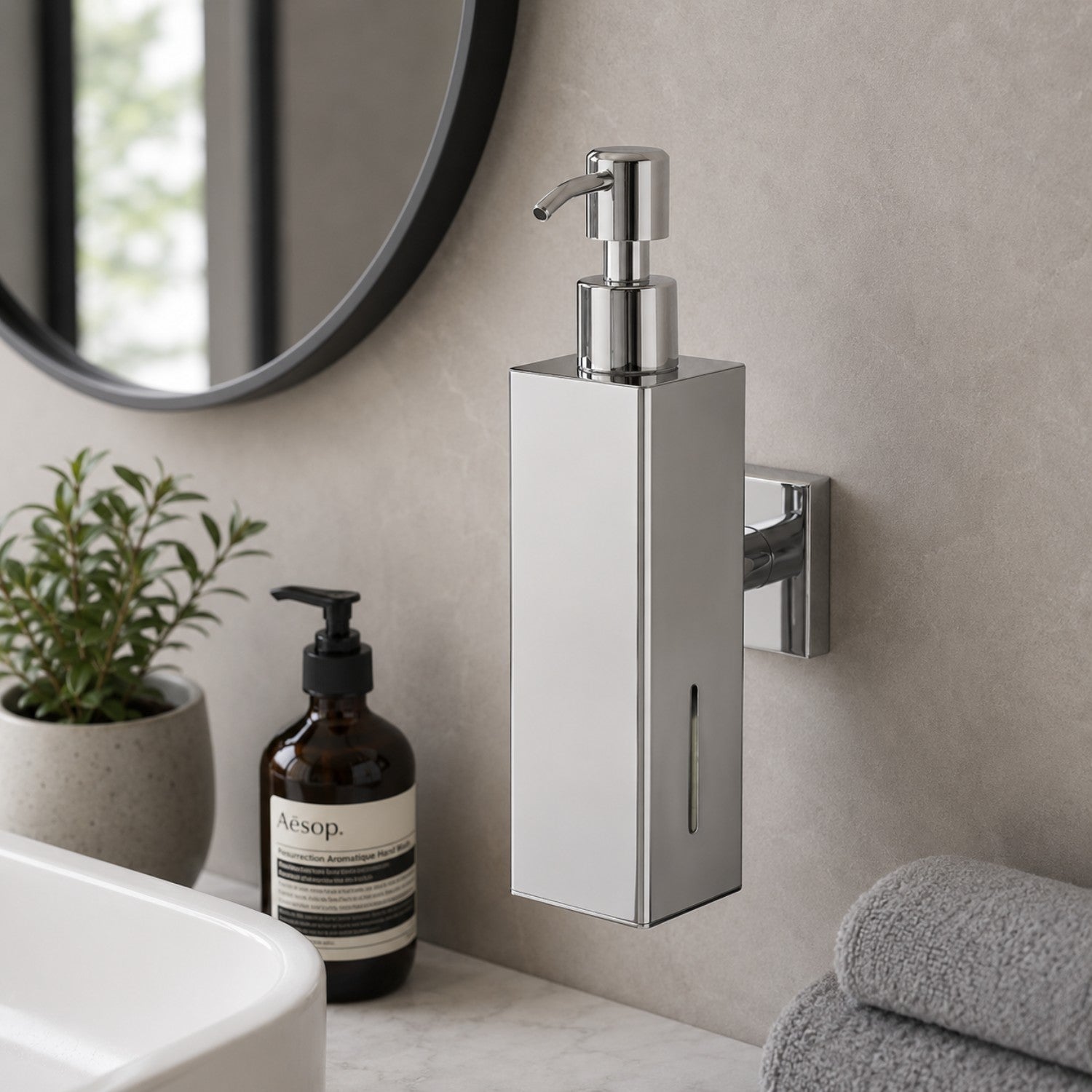 Wall Mounted Stainless Steel Dispenser