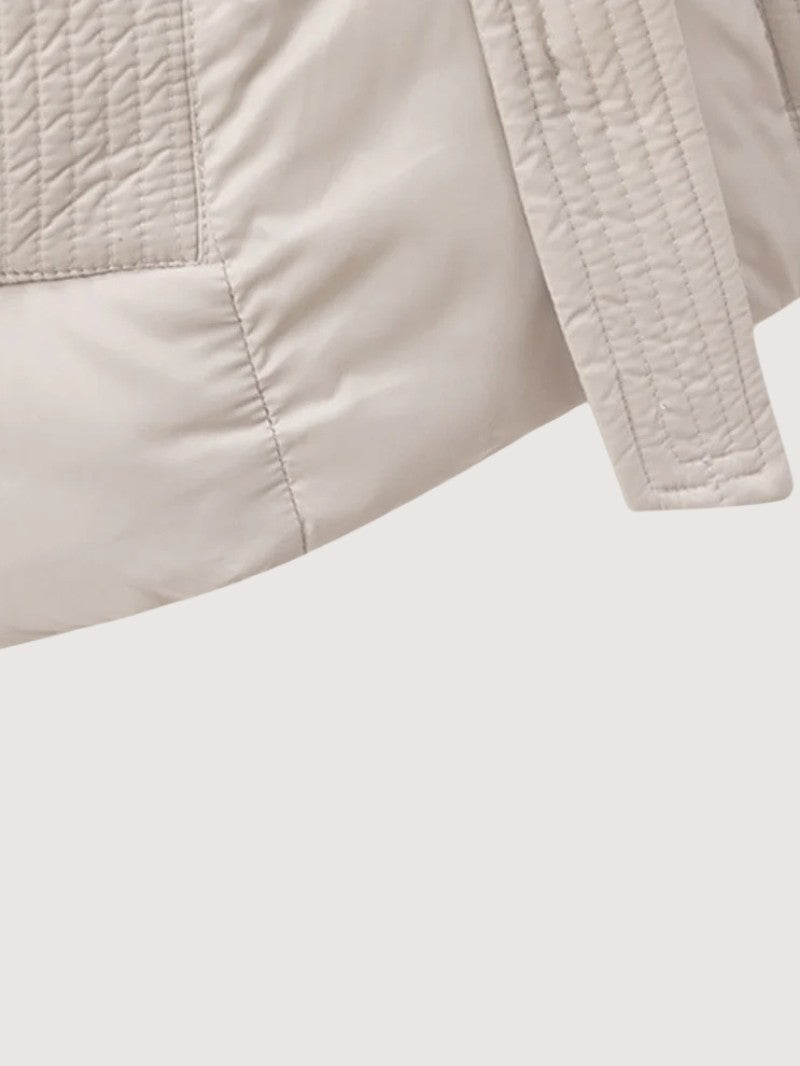 Women's Hooded Belted Puffer Jacket