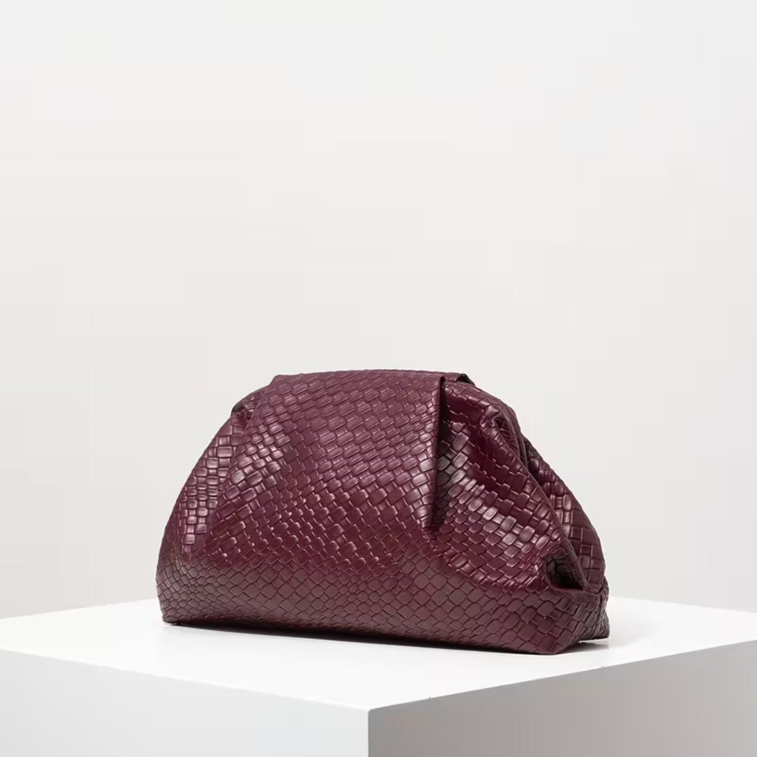 Vintage Woven Oversized Clutch Bag