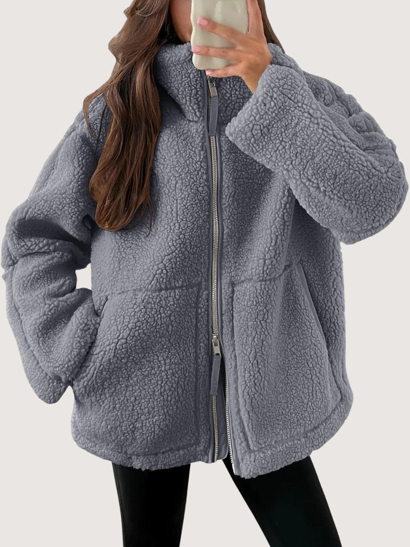 Cozy Zip-Up Fleece Winter Jacket
