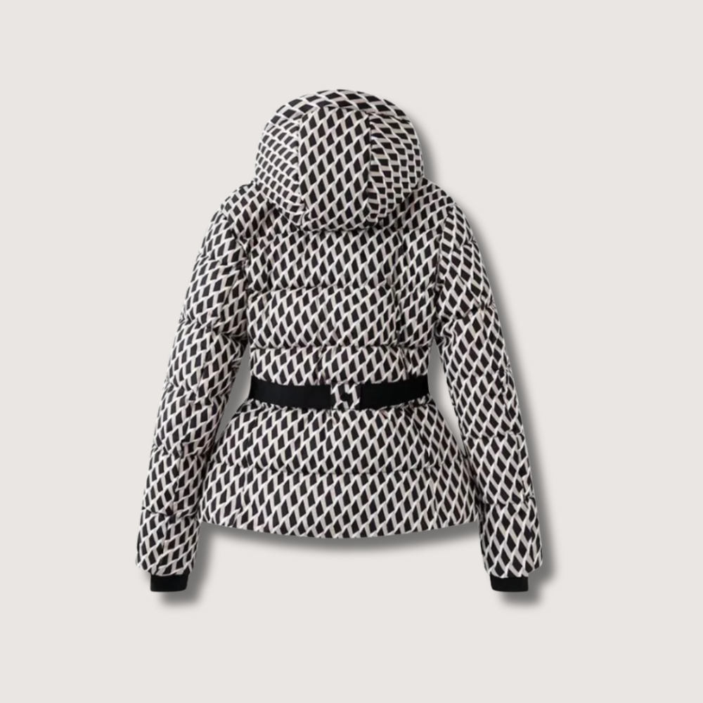 Women's Belted Hooded Puffer Jacket