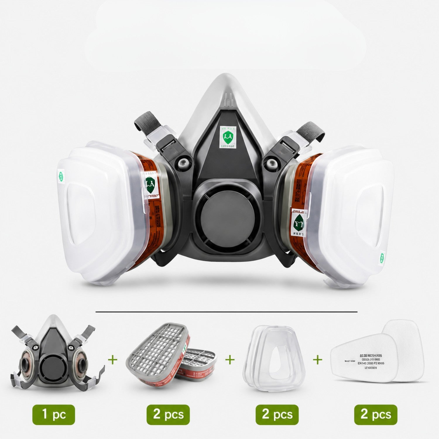 Reusable Half Face Respirator Mask