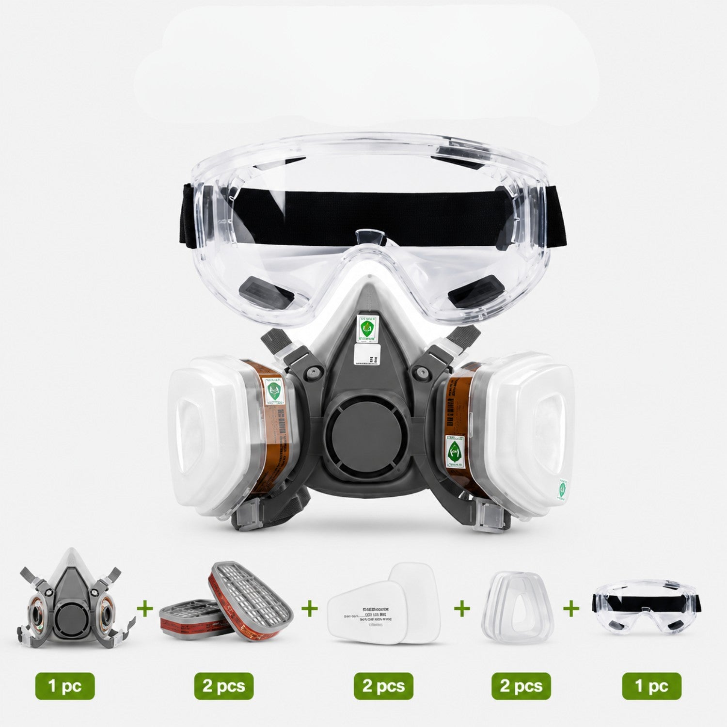 Reusable Half Face Respirator Mask