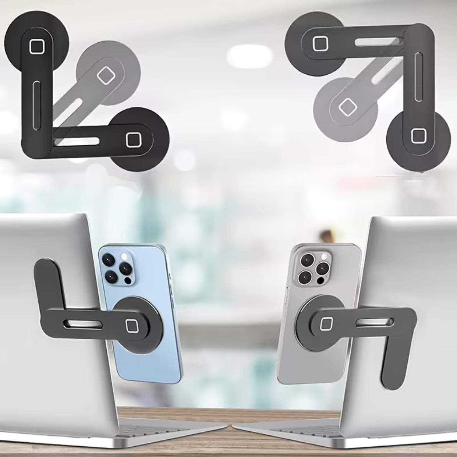 Magnetic Laptop Phone Holder