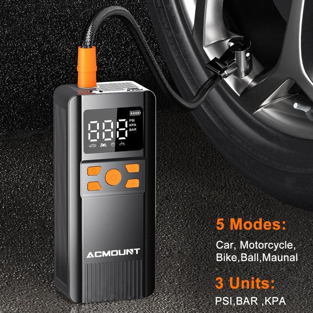 ACMOUNT 150PSI Portable Tyre Inflator - Tyre Inflator - Wild Eye Vision