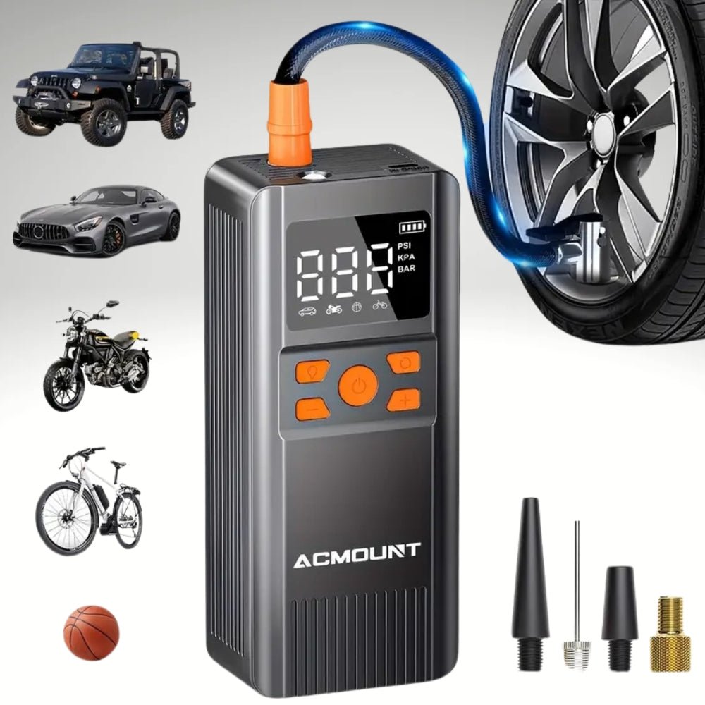 ACMOUNT 150PSI Portable Tyre Inflator - Tyre Inflator - Wild Eye Vision