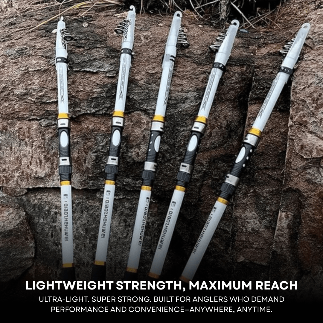 AquaStrike – Carbon Fibre Telescopic Fishing Rod - Fishing Rod - Wild Eye Vision