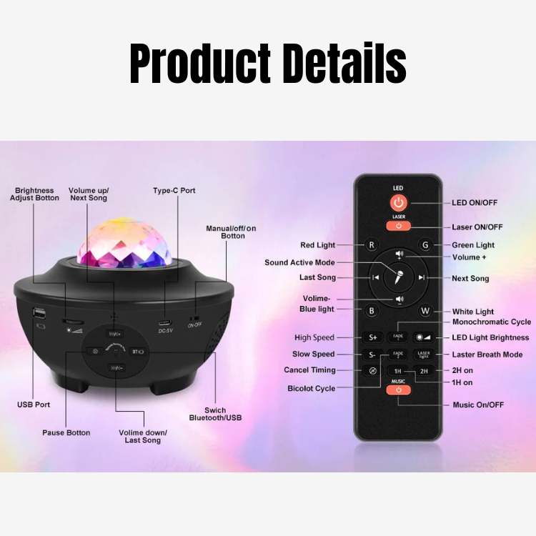 AstroView Galaxy Projector - Projector - Wild Eye Vision
