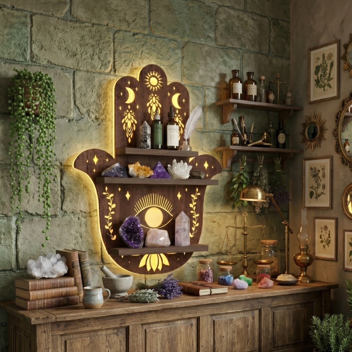 Boho Hamsa Light Shelf - Light - Wild Eye Vision