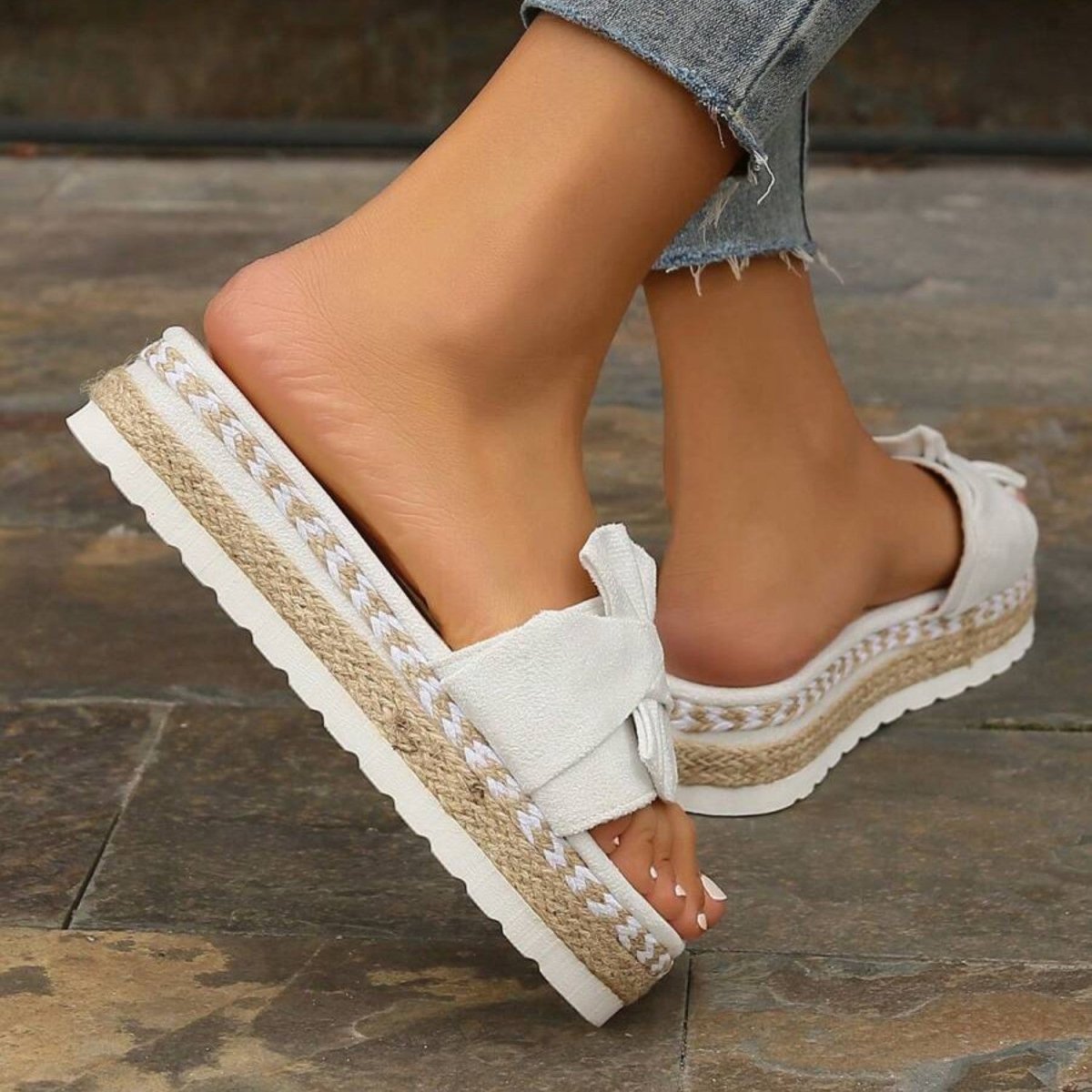 Bow Platform Comfort Sandals - Orthopedic Sandals - Wild Eye Vision