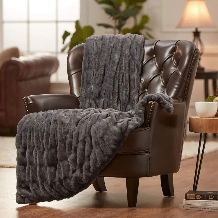 Chic Faux Fur Throw Blanket - Blanket - Wild Eye Vision